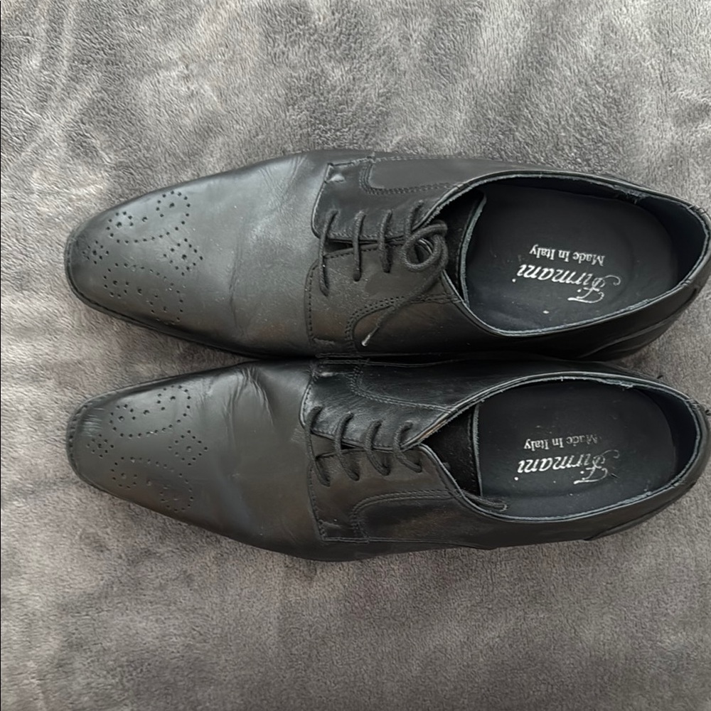 Fermani Italian Black Dress Shoes